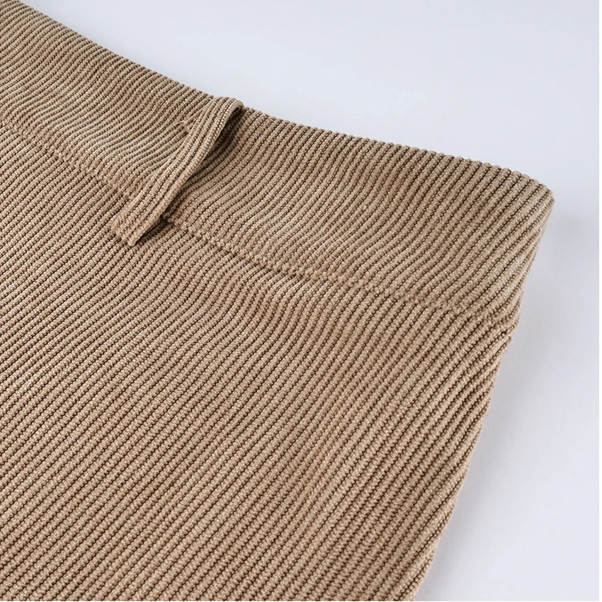 Corduroy Beige Shorts