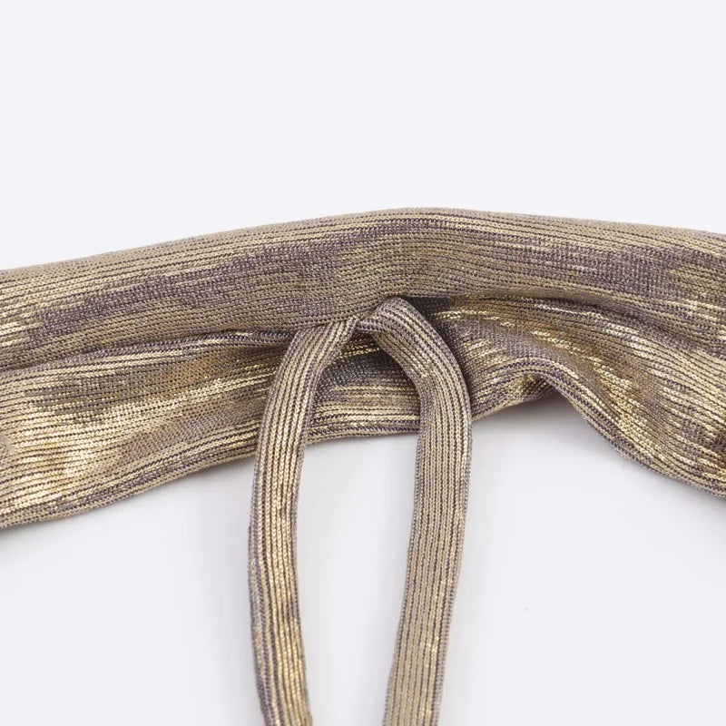 Gold Halter Neck Tank