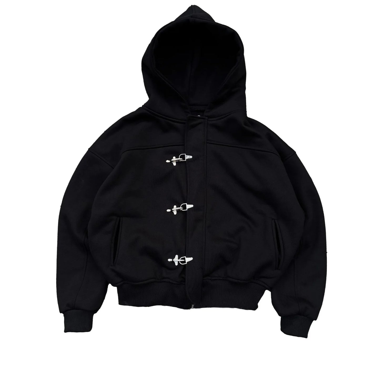 button up long sleeve pullover hoodie