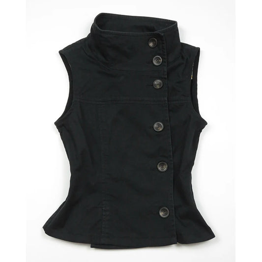 Slim Casual Button-Down Turtleneck Shirt