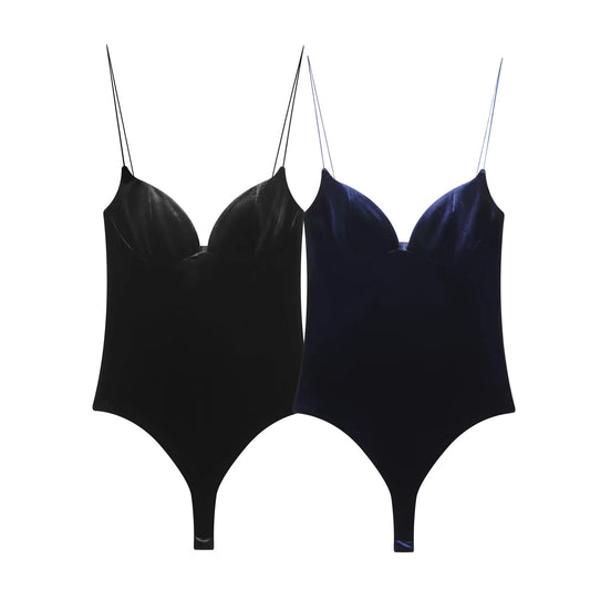 Velvet bodysuit